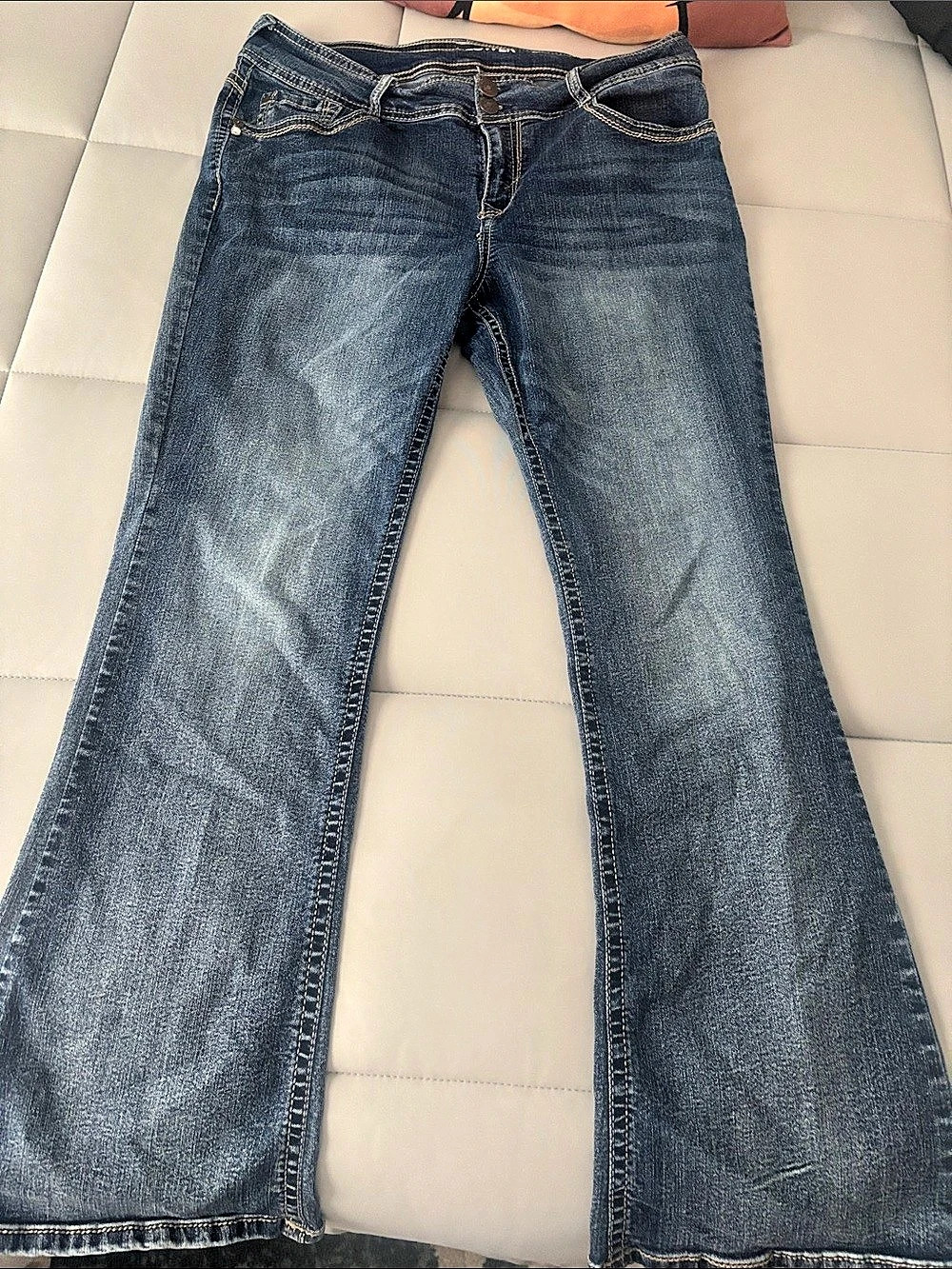 WallFlower The Luscious Curvy Bootcut Jean Bootcut Jeans Blue Waist 15